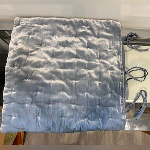 Hotel Collection Finest Linen Silk Blend Thick Blue Decor Pillow Shams (2pk)